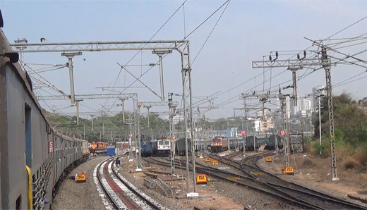 Railway line electrification